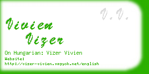 vivien vizer business card